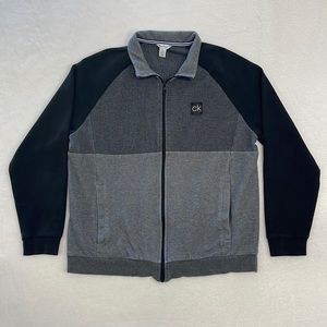 Calvin Klein Mens Full Zip Sweatshirt sz Large